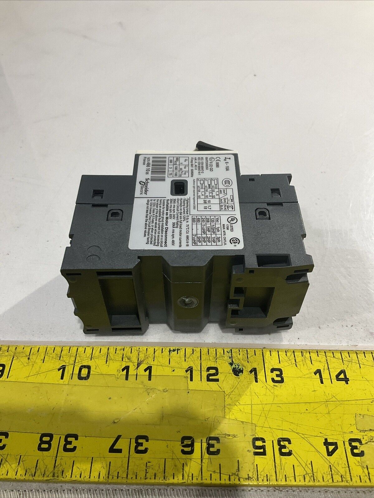 TELEMECANIQUE 06ATEX0035X GV2ME14  MOTOR  CIRCUIT BREAKER U3S