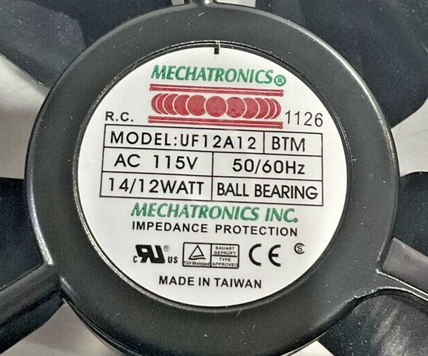 MECHATRONICS  UF12A12-BTMR  FAN U3S