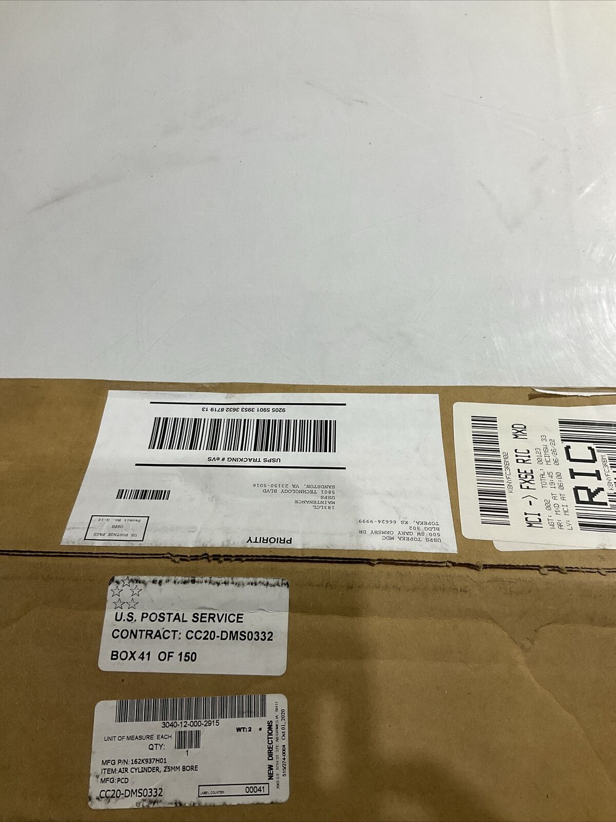 SMC 162K937H01 NCDGBA25-1400-DUL02614  AIR  CYLINDER , 25MM BORE  U3S