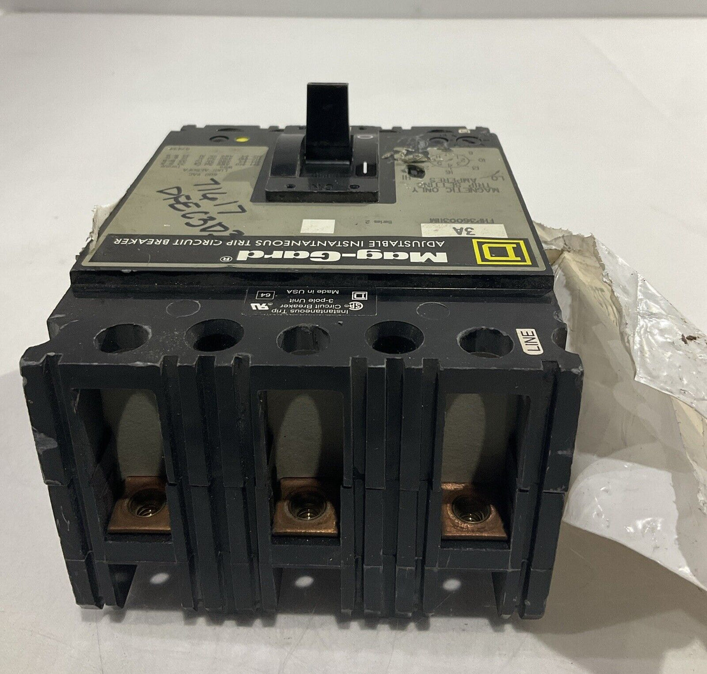 MAG- GARD  FHP360031M ADJUSTABLE  INSTANTANEOUS TRIP  CIRCUIT BREAKER  U4M