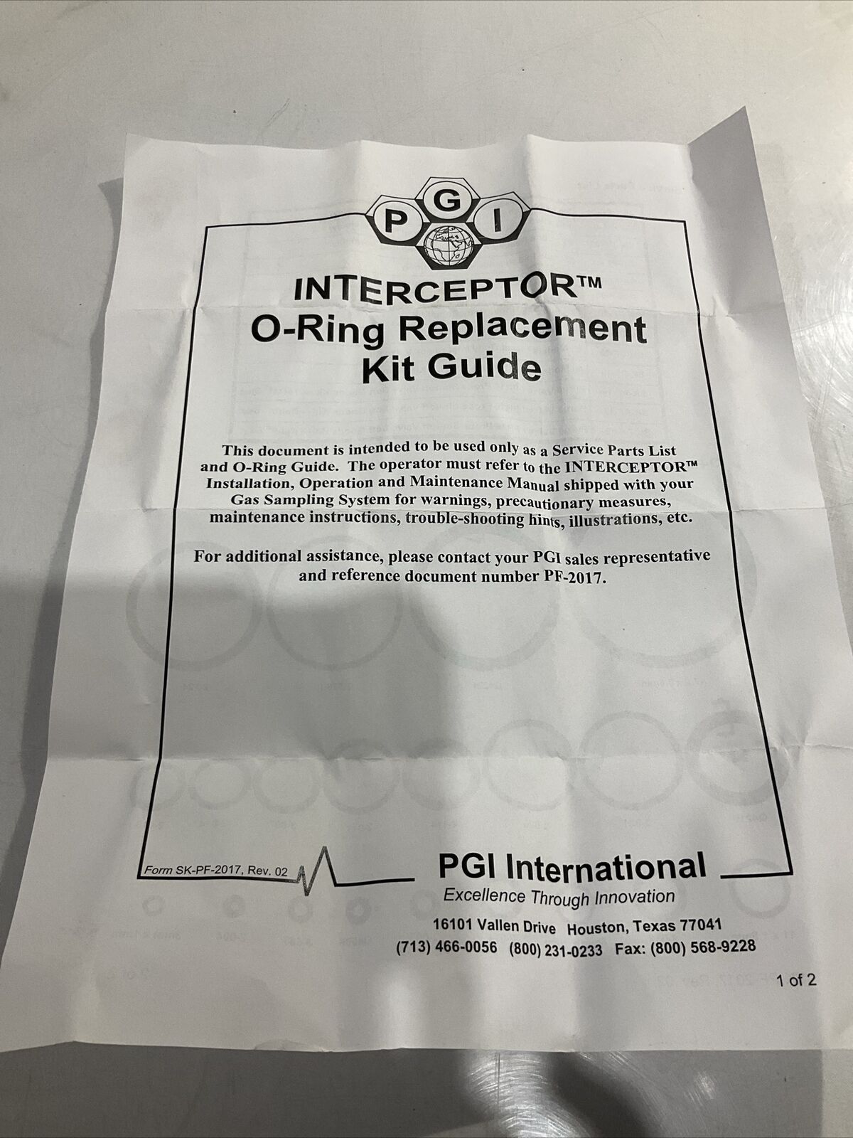 PGI INTERCEPTOR HYDRADYNE  SK-PF-09  REGULATOR  REBUILD  KIT  LOT OF  6  G7T