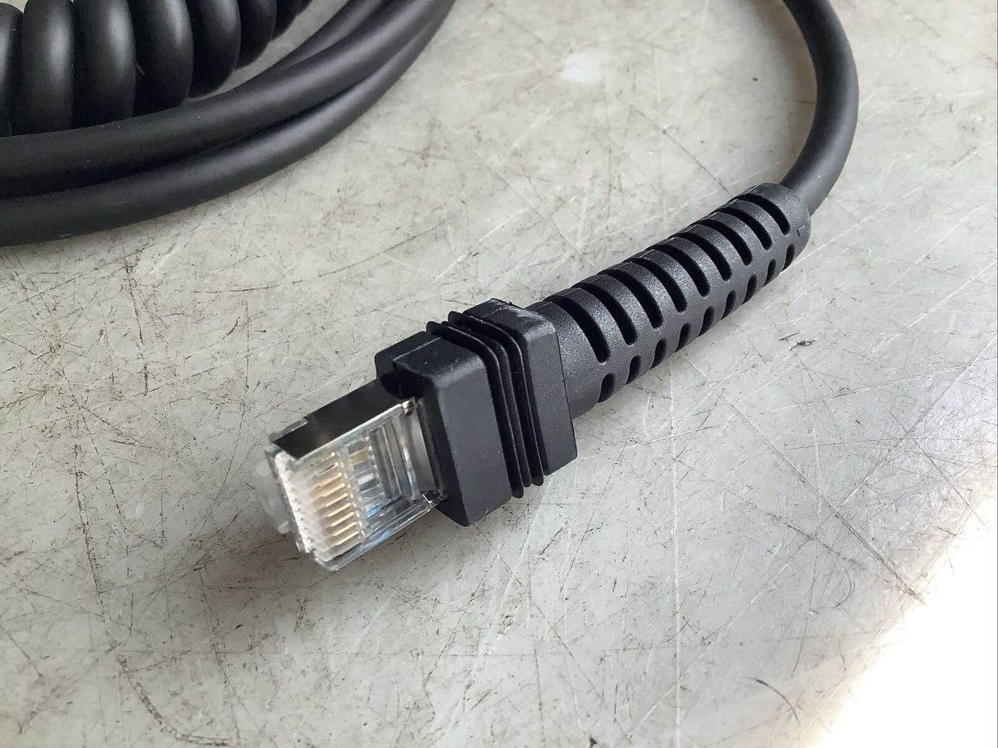 DATALOGIC CAB-459 R 9D F E/P SERIAL CABLE POWER COIL U3S