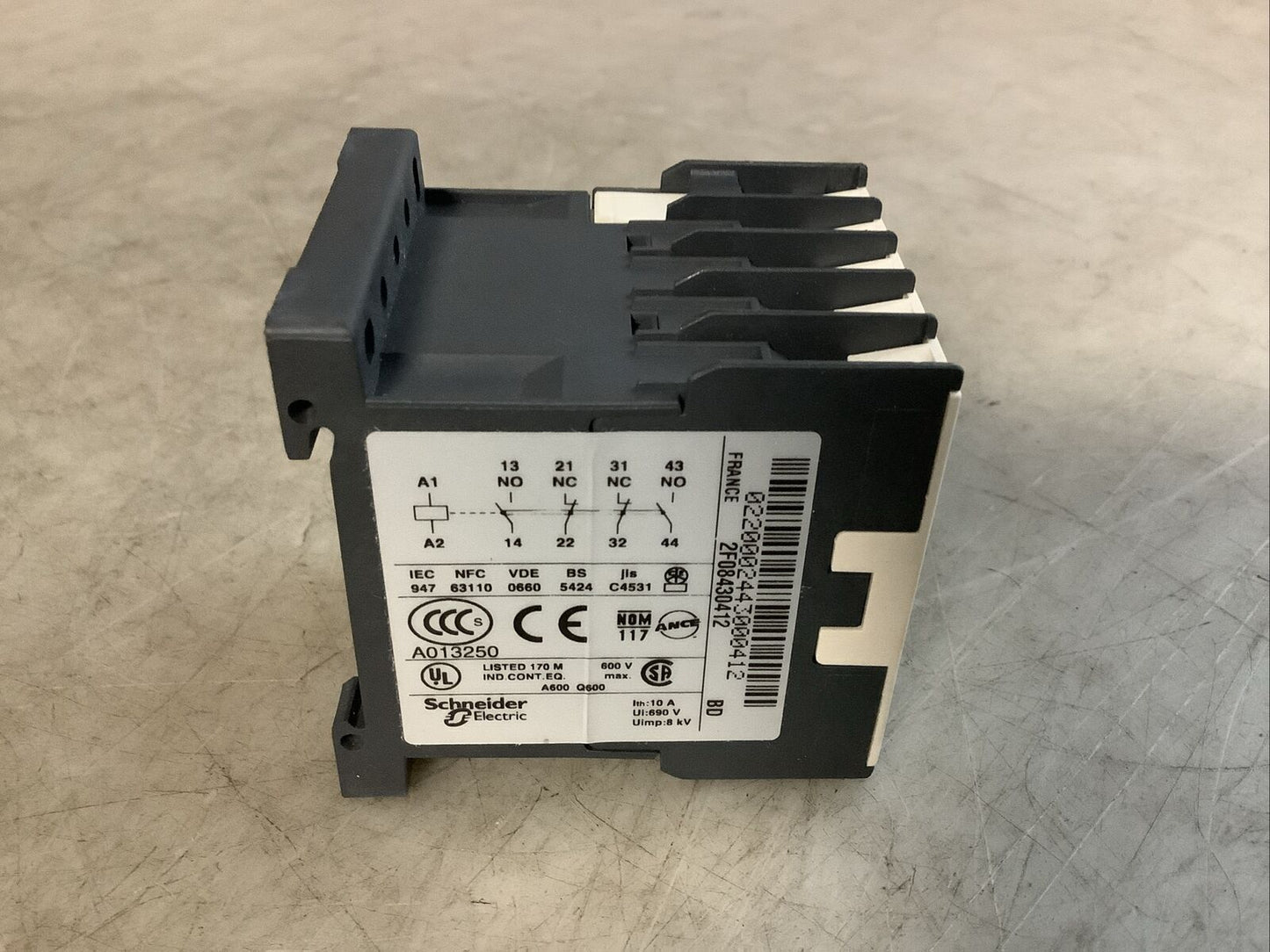 SCHNEIDER ELECTRIC FGR22-24S CA3KN-22BD3 CONTROL RELAY U3S