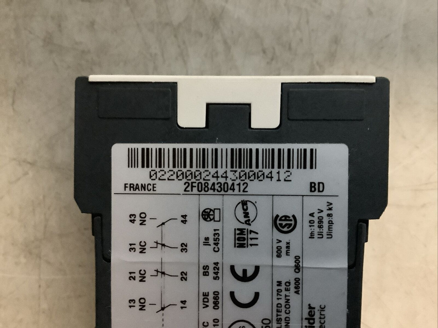 SCHNEIDER ELECTRIC FGR22-24S CA3KN-22BD3 CONTROL RELAY U3S