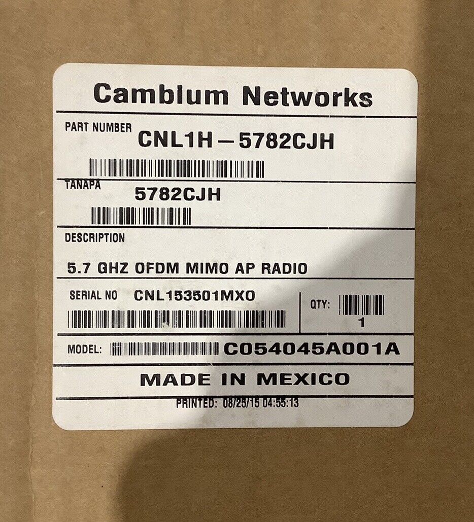 CAMBIUM NETWORKS C054045A012A 5.7 GHZ OFDM MINO AP RADIO G7T