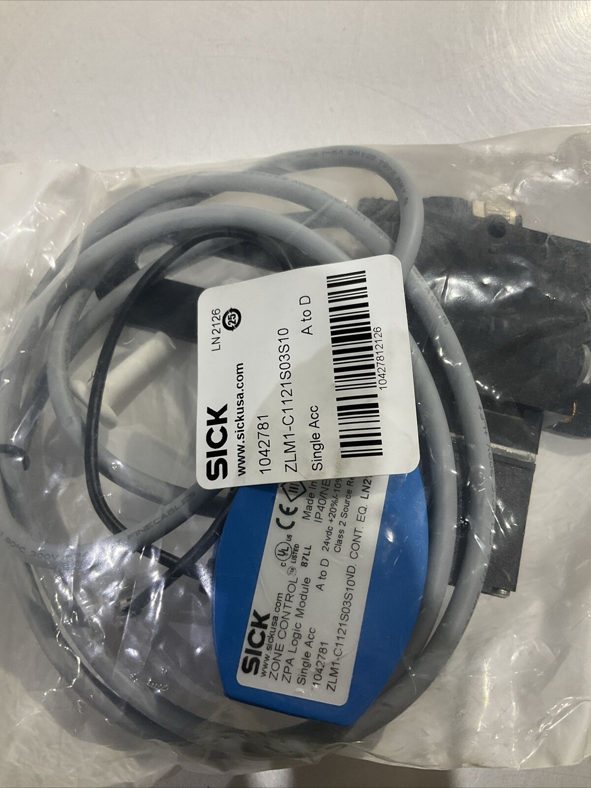 SICK ZLM1-C1121S03S10 1042781 ZONE CONTROL  ZPA LOGIC  MODULE  LOT OF  2  U3S