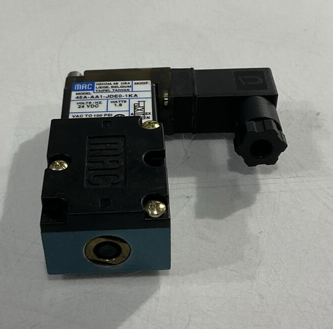MAC 46A-AA1-JDE0-1KA PNEUMATIC SOLENOID VALVE 24 VDC 1.8 W U3S