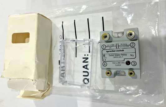 SPRECHER +SCHUH 29930 SAS3-25-1 SOLID STATE RELAY  100-280V  U4M