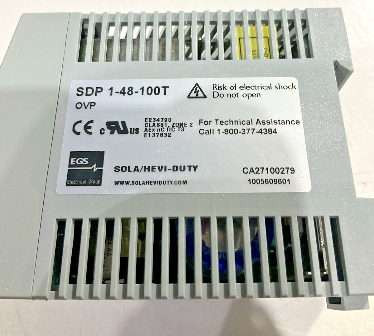 SOLA/HAVI-DUTY  SDP  1-48-100T  SDP SERIES POWER SUPPLIES  48-56V  U3S