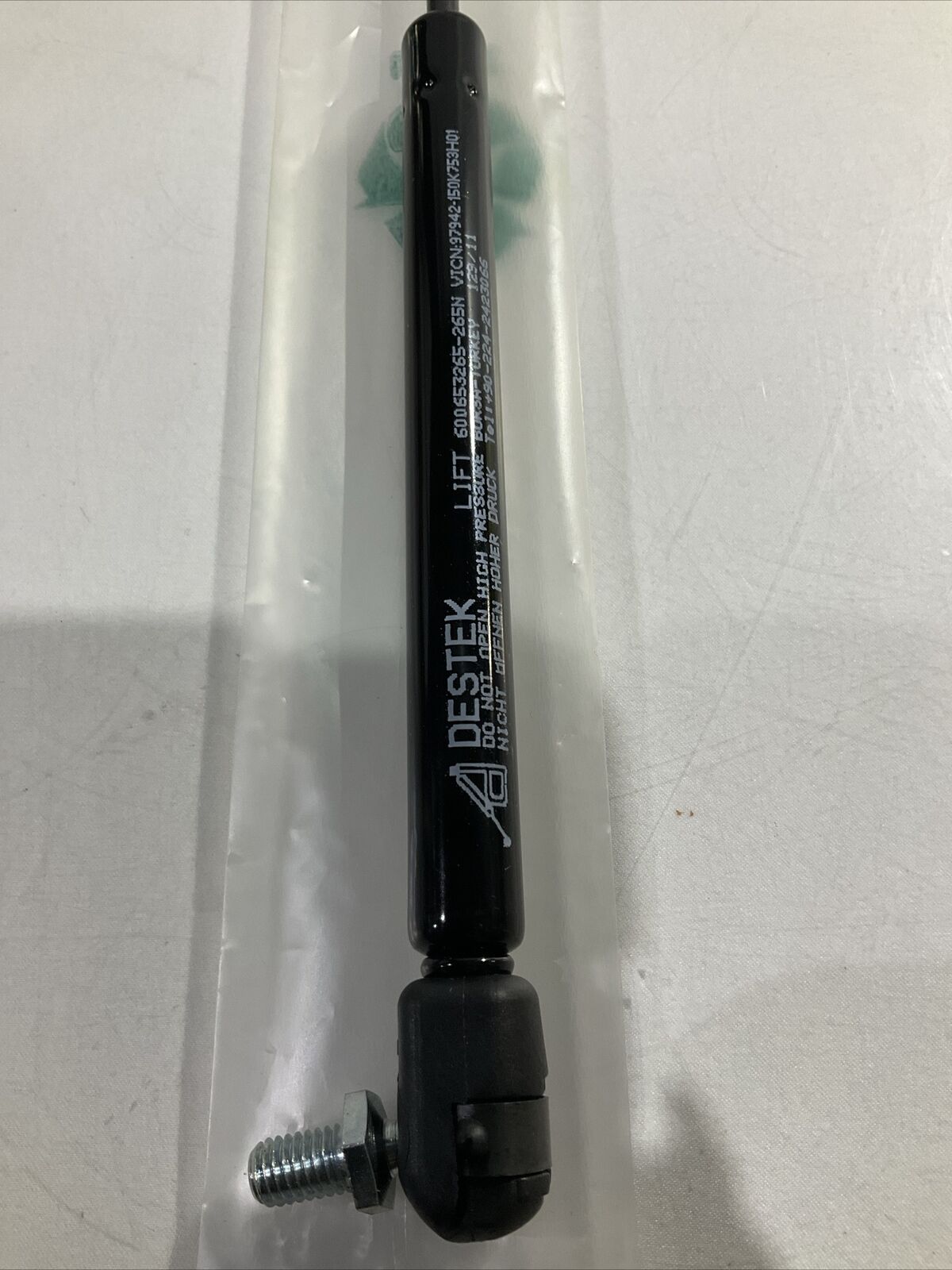 DESTEK 150K753H21  SPRING  GAS  LG120  STROKE  315.5  LOT  OF  2  U3S