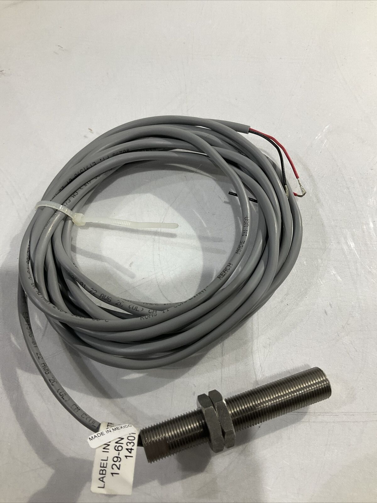 INTERLOGIX 129-6N-12(J)  006094-13  SENSOR MAGNETIC 12MM U3S