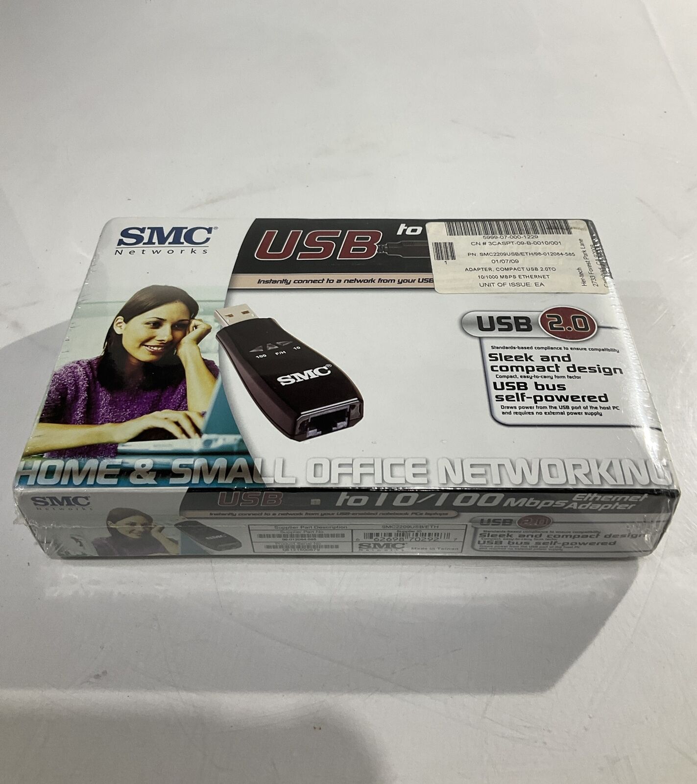 SMC  SMC2209USB/ETH/98-012084-585  ADAPTER ,  COMPACT  USB2.TO   U3S