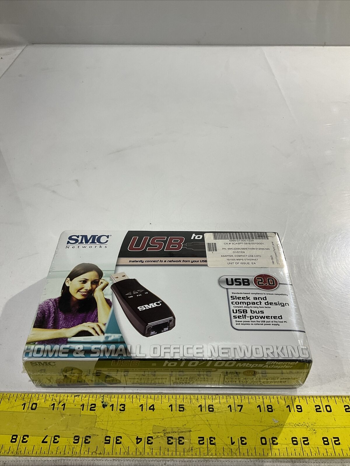 SMC SMC2209USB/ETH/98-012084-585 ADAPTER , COMPACT USB2.TO