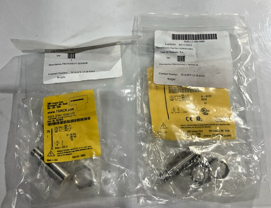 TURCK  163K011H01 BI8-M18-RP6X0-H1141 PROXIMITY SENSOR   LOT  OF 2   U3S