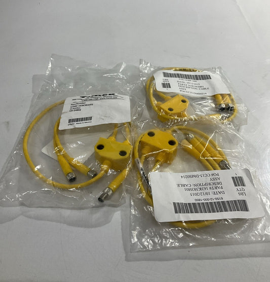 TURCK US-14802-97942-163K383H01 CABLE ASSEMBLY LOT OF 3 U3S