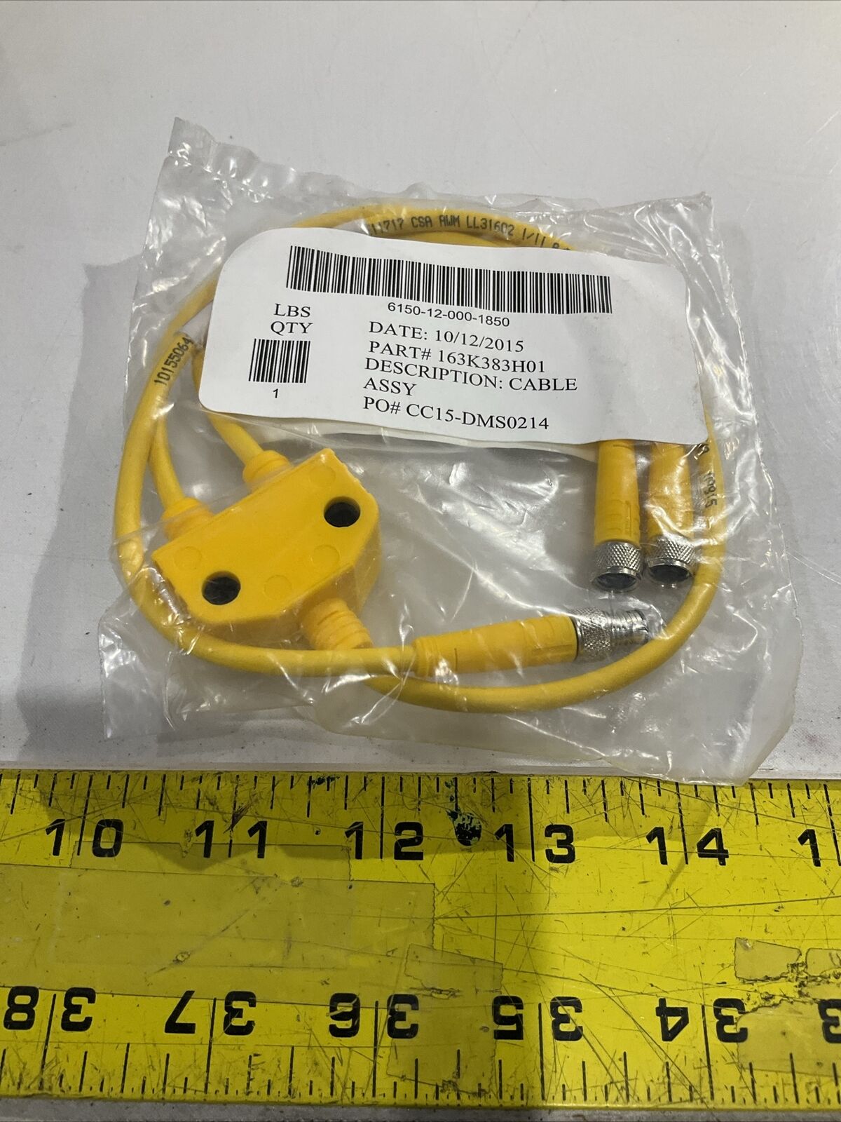 TURCK US-14802-97942-163K383H01 CABLE ASSEMBLY LOT OF 3 U3S