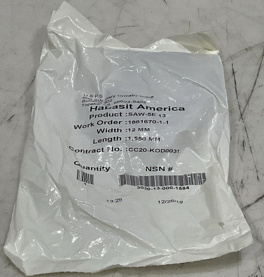 HABASIT SAW-5E 13 12MM 1550MM BELT U3S