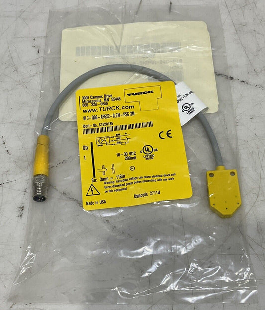 TURCK BI3-Q06-AP6X2-0.2M-PSG 3M INDUCTIVE SENSOR SWITCH U3S