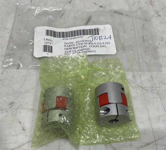 MSC JAPAN CPJC30-RD-9.525-9.525 JAW TYPE MOTOR SHAFT COUPLING LOT OF 2 U3S