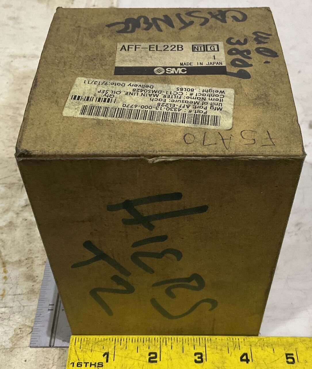 SMC AFF-EL22B MAIN LINE OIL SEPARATOR FILTER U3S