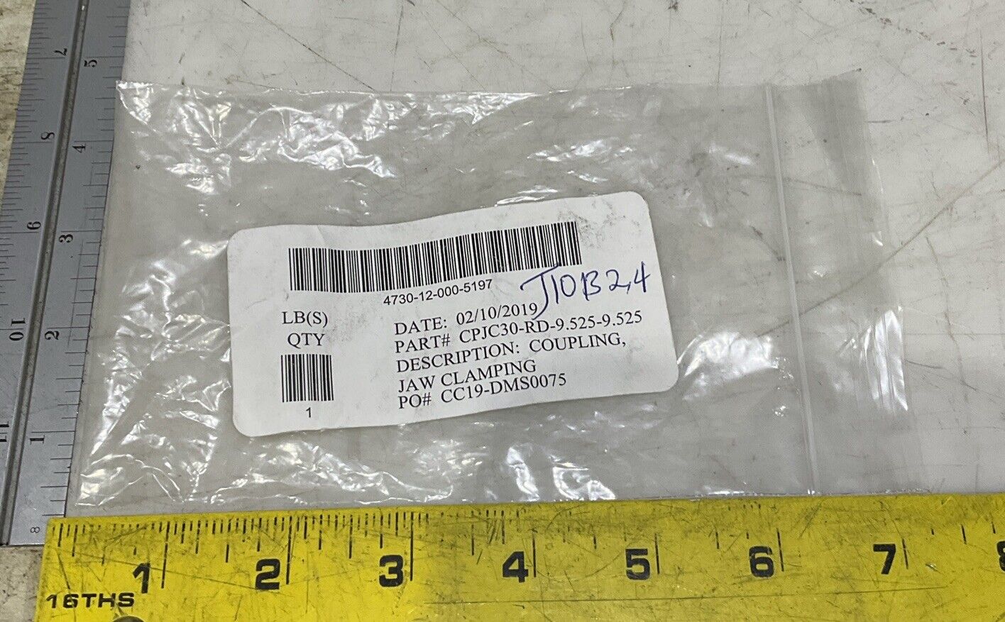 MSC JAPAN CPJC30-RD-9.525-9.525 JAW TYPE MOTOR SHAFT COUPLING LOT OF 2 U3S