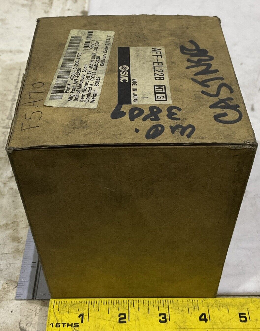 SMC AFF-EL22B MAIN LINE OIL SEPARATOR FILTER U3S