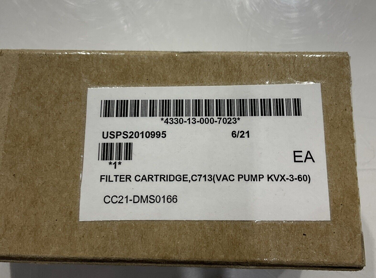 PUREPLUS CTO10BB FILTER CARTRIDGE, C713(VAC PUMP KVX-3-60) U3S