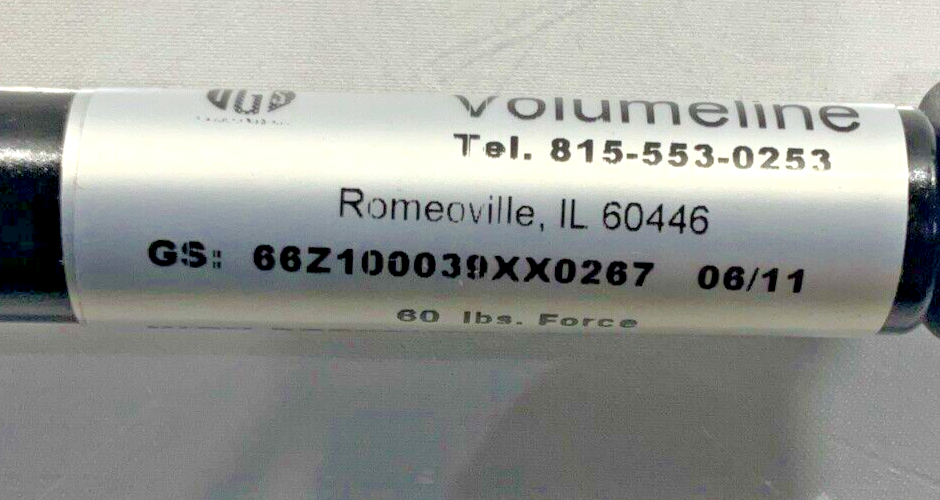 VOLUMELINE 66Z100039XX0267 60LB 150K753H20 SPRING GAS A=203 B=527 311N  U3S