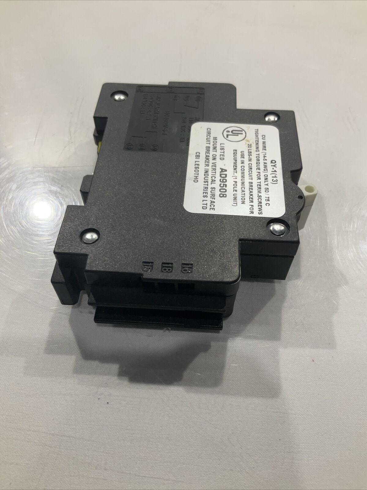 CBI QY-1(13) 8A AD9508 99262661908 CIRCUIT BREAKER   80V U3S