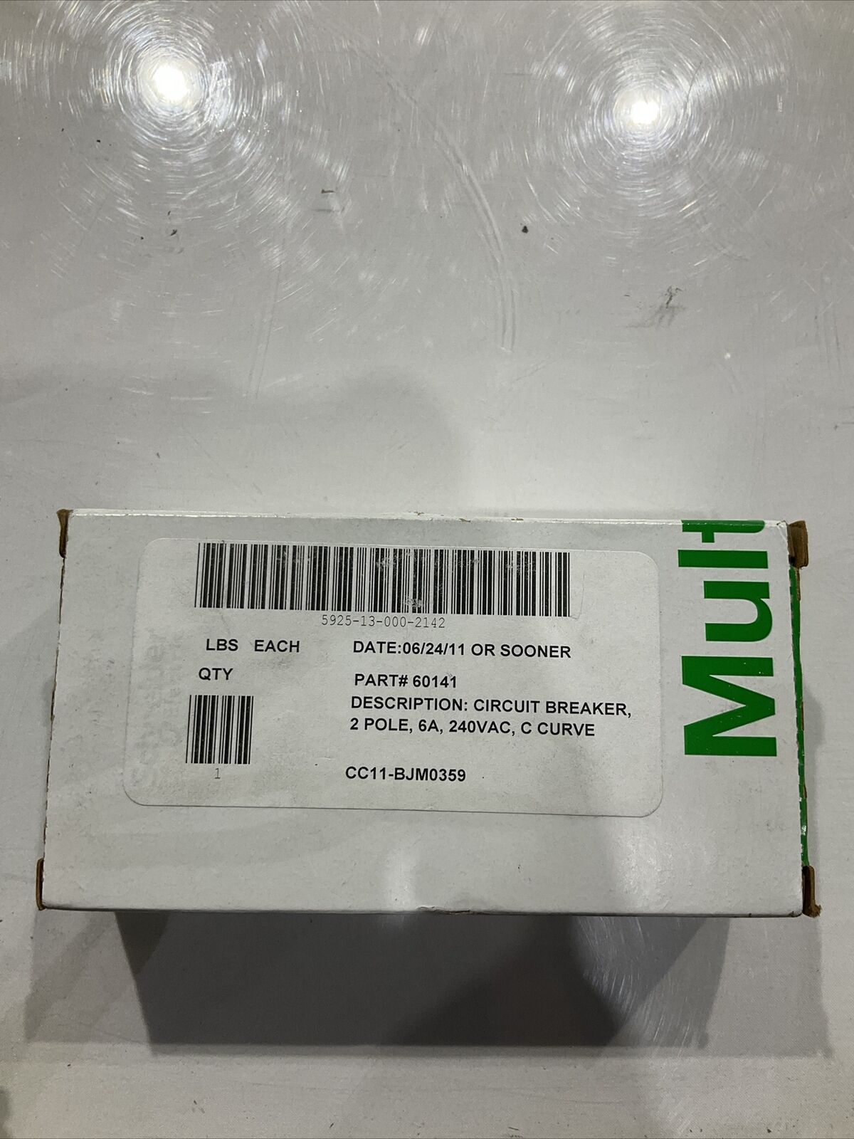 SCHNEIDER 60141BA MULTI 9C60  60141 CIRCUIT BREAKER  240V U3S