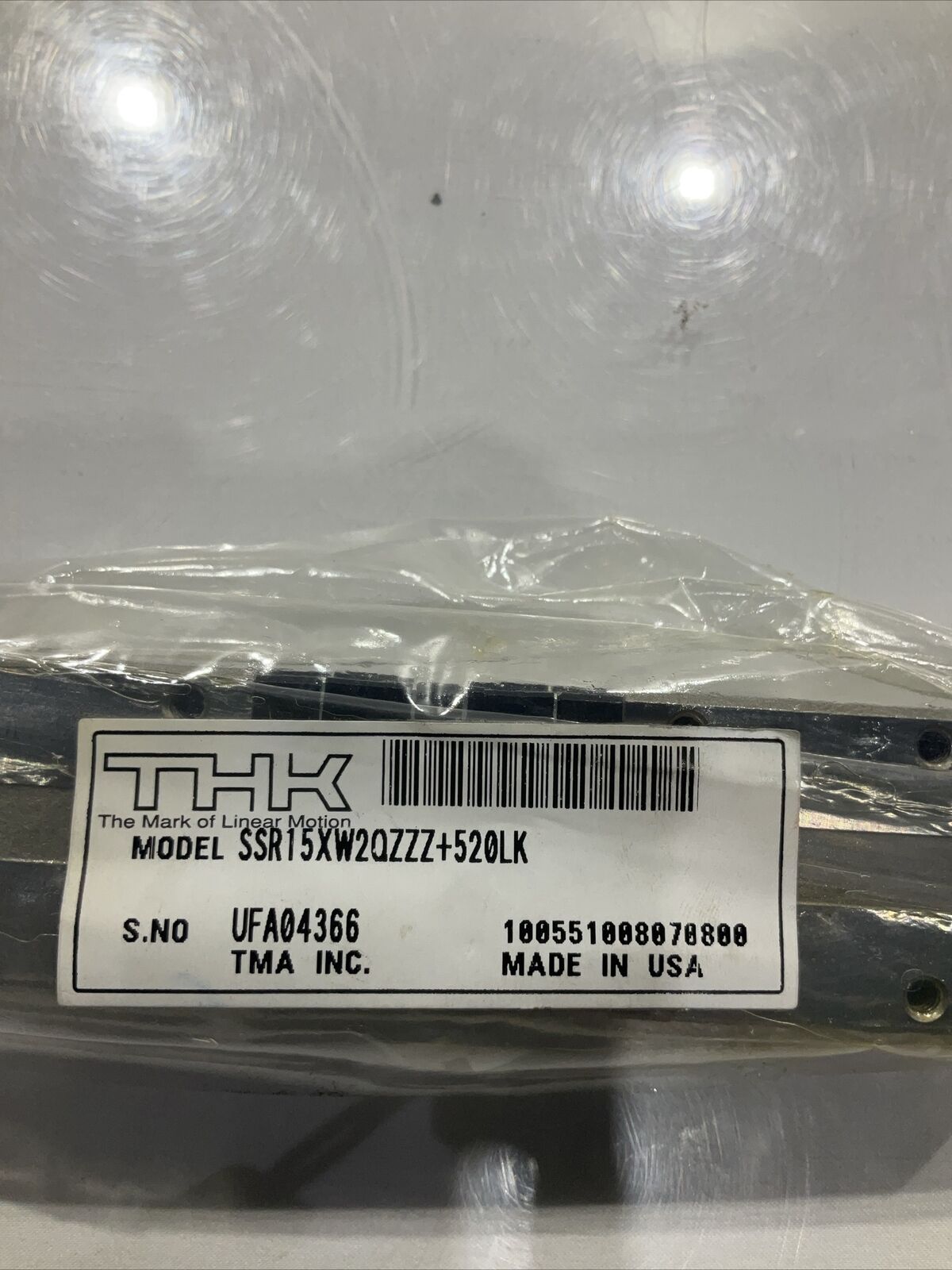 THK  SSR15XW2QZZZ+520LK LINER MOTION BEARING BLOCK  U3S