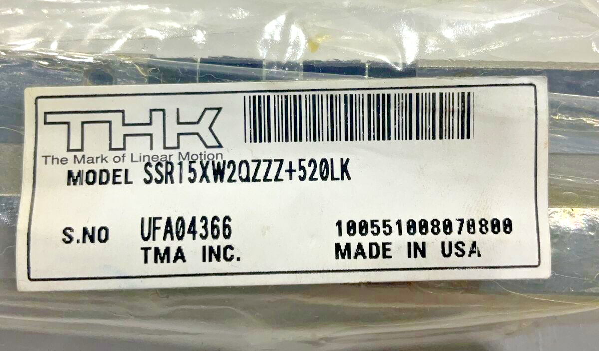 THK  SSR15XW2QZZZ+520LK LINER MOTION BEARING BLOCK  U3S