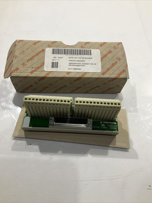 WEIDMULLER 8155640000 CONNECTOR,50 PIN DISTRIBUTION  U3S