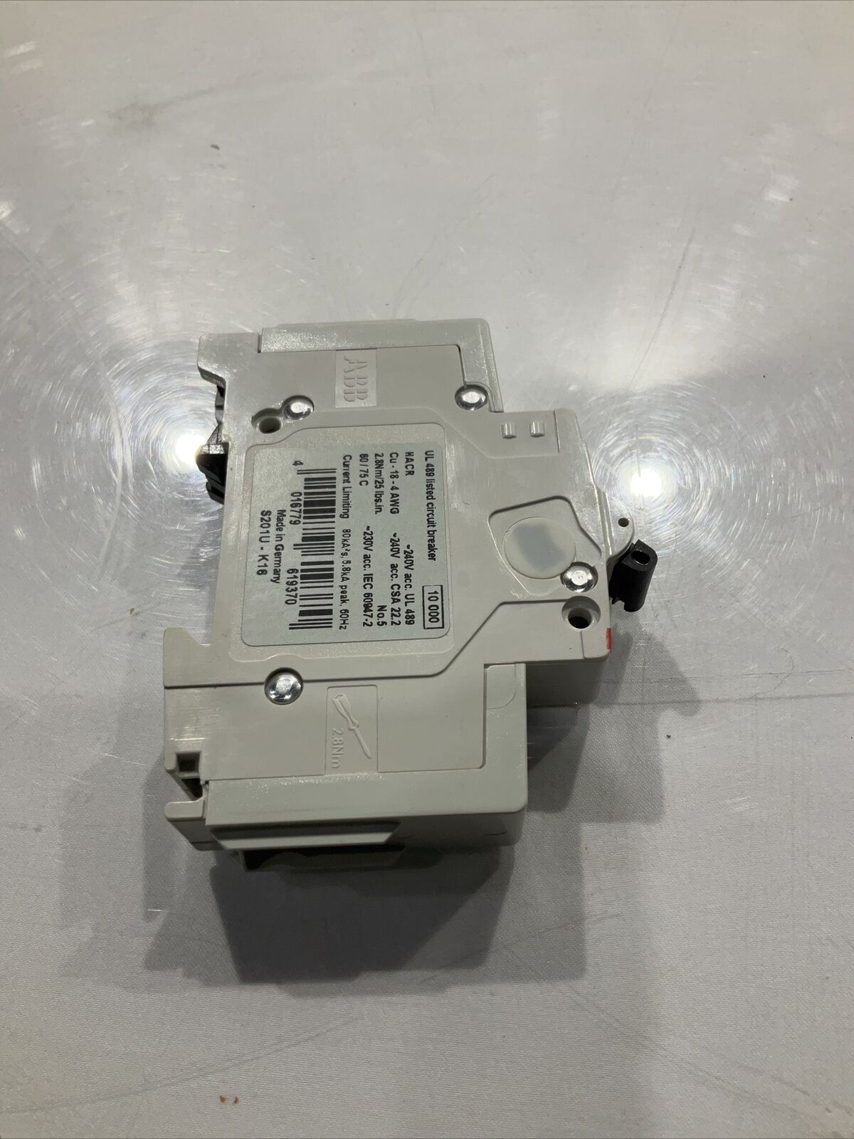 ABB 162k697H01  CIRCUIT BREAKER 240V  U3S