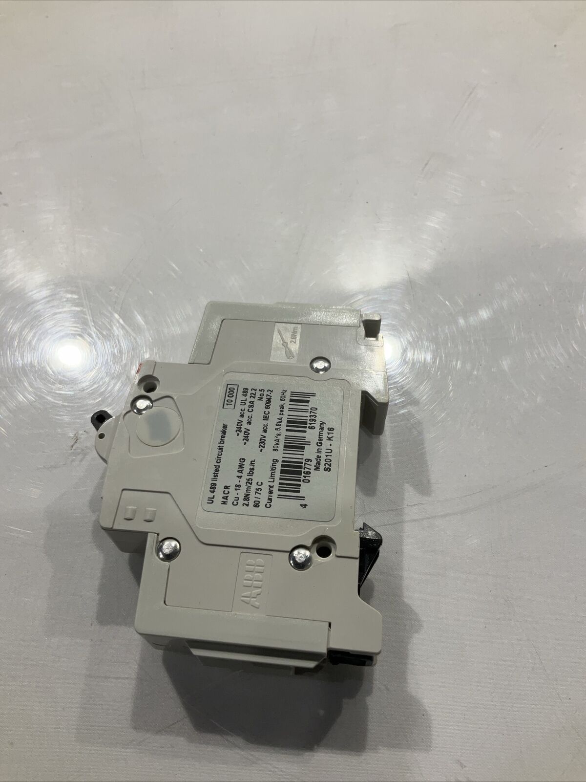 ABB 162k697H01  CIRCUIT BREAKER 240V  U3S