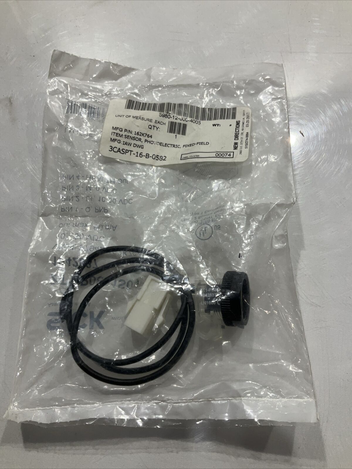 SICK ZT1-P0801S01 SENSOR,PHOTOElECTRIC U3S