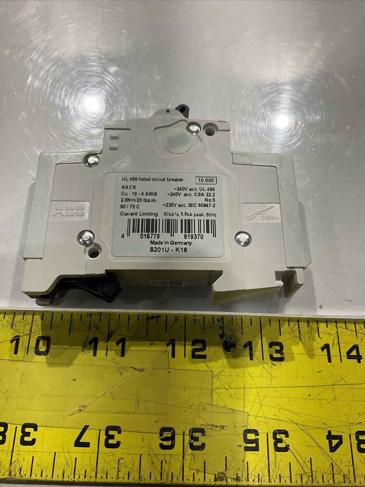 ABB 162k697H01  CIRCUIT BREAKER 240V  U3S
