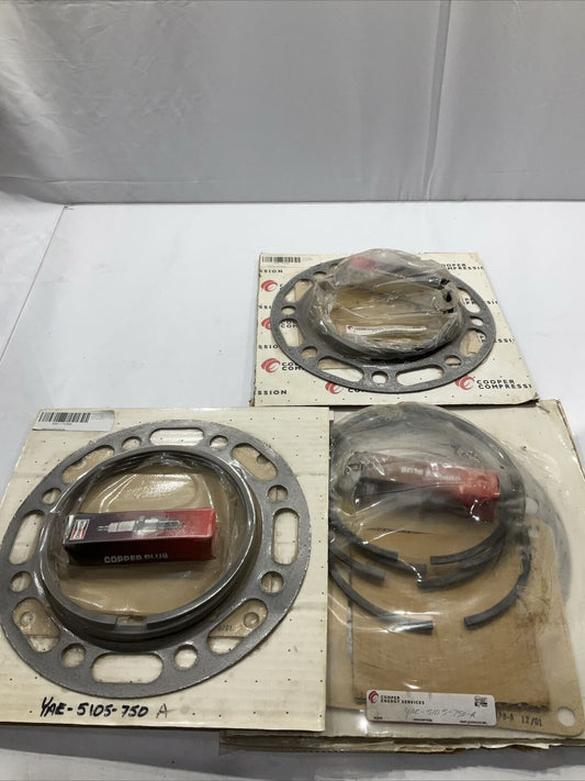 COOPER AJAX COMPRESSOR  YAE5105-750A RING,PISTON LOT OF 3  U3S