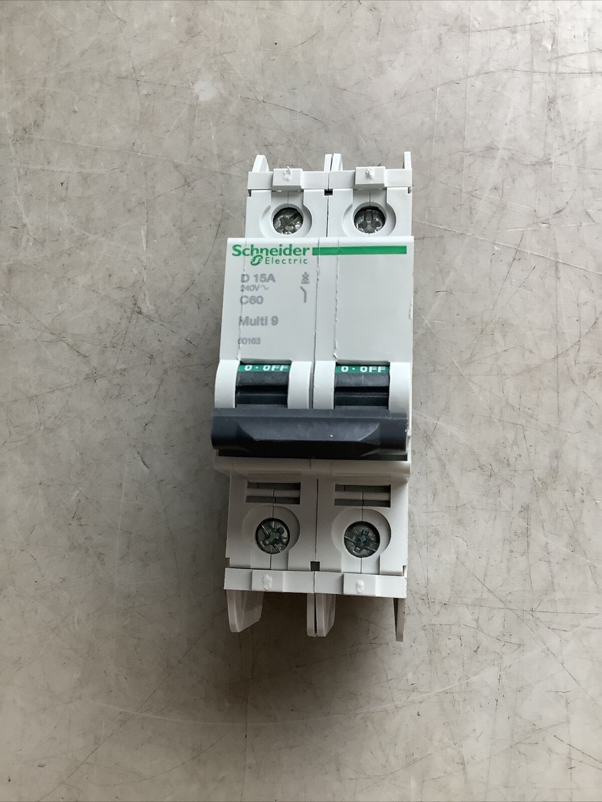 SCHNEIDER ELECTRIC 60163 MULTI 9 CIRCUIT BREAKER 2 POLE C60 D 15A U3S