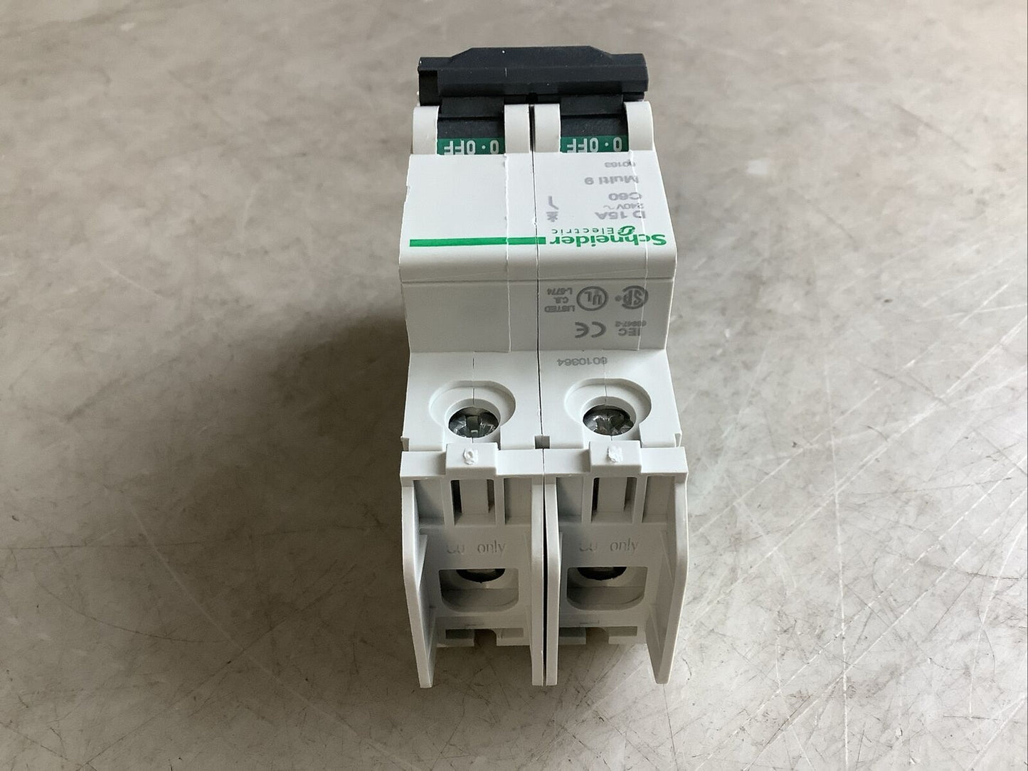 SCHNEIDER ELECTRIC 60163 MULTI 9 CIRCUIT BREAKER 2 POLE C60 D 15A U3S