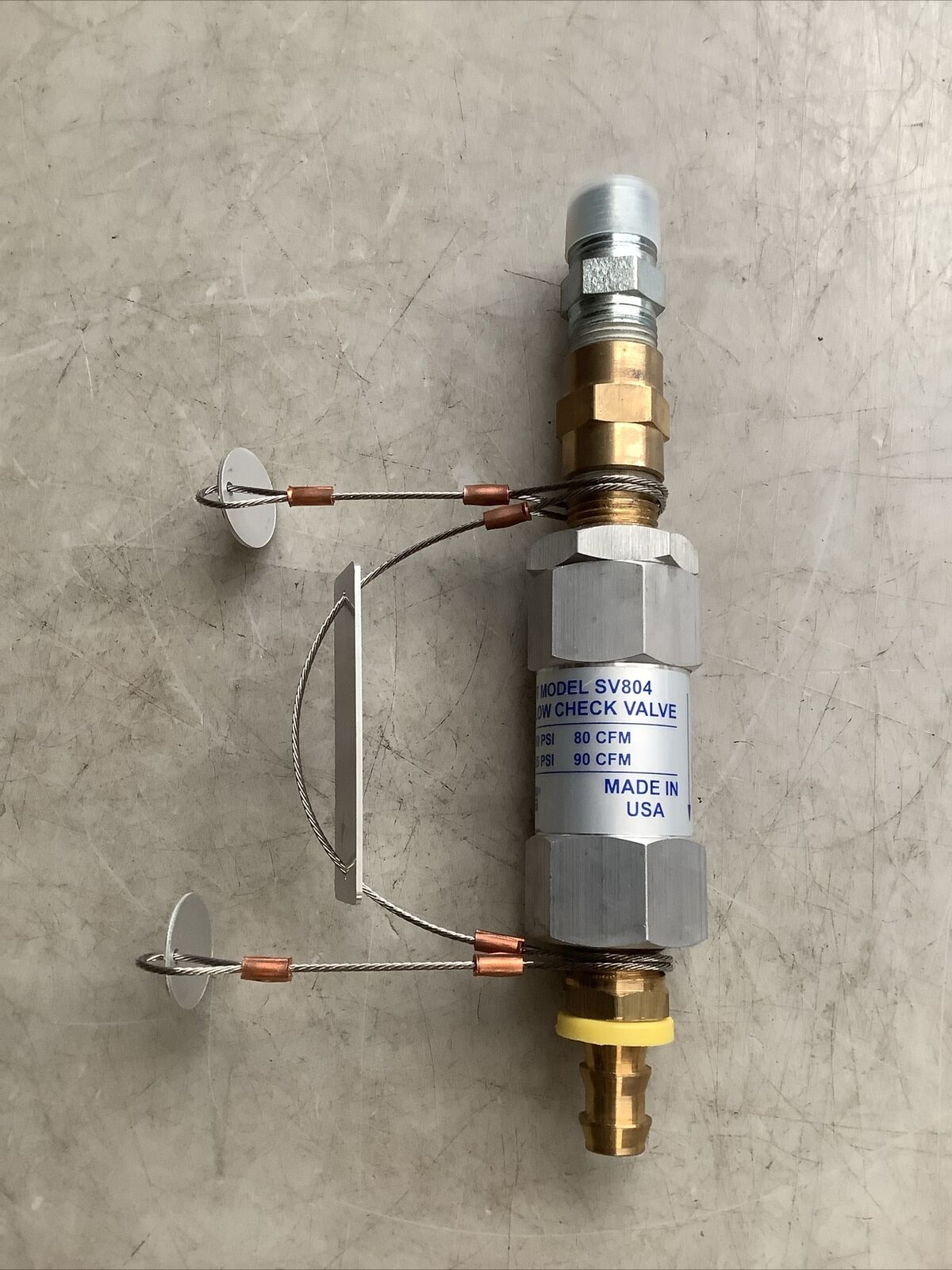 COILHOUSE PNEUMATICS SV804 SAFETY EXCESS FLOW CHECK VALVE 90-125PSI 1/2” NPT U3S