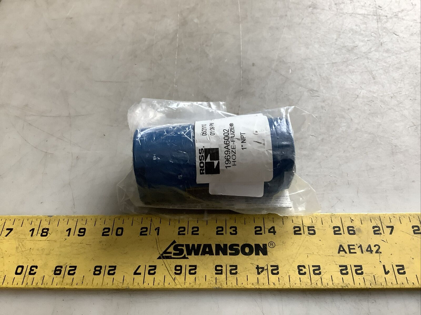 ROSS 1969A6002 HOZE-FUZE SAFETY SHUTOFF VALVE FEMALE 1IN NPT U3S