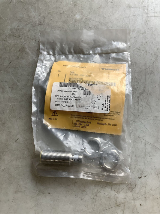 TURCK BI8-M18-AP6X-H1141 4615000 INDUCTIVE PROXIMITY SENSOR U3S
