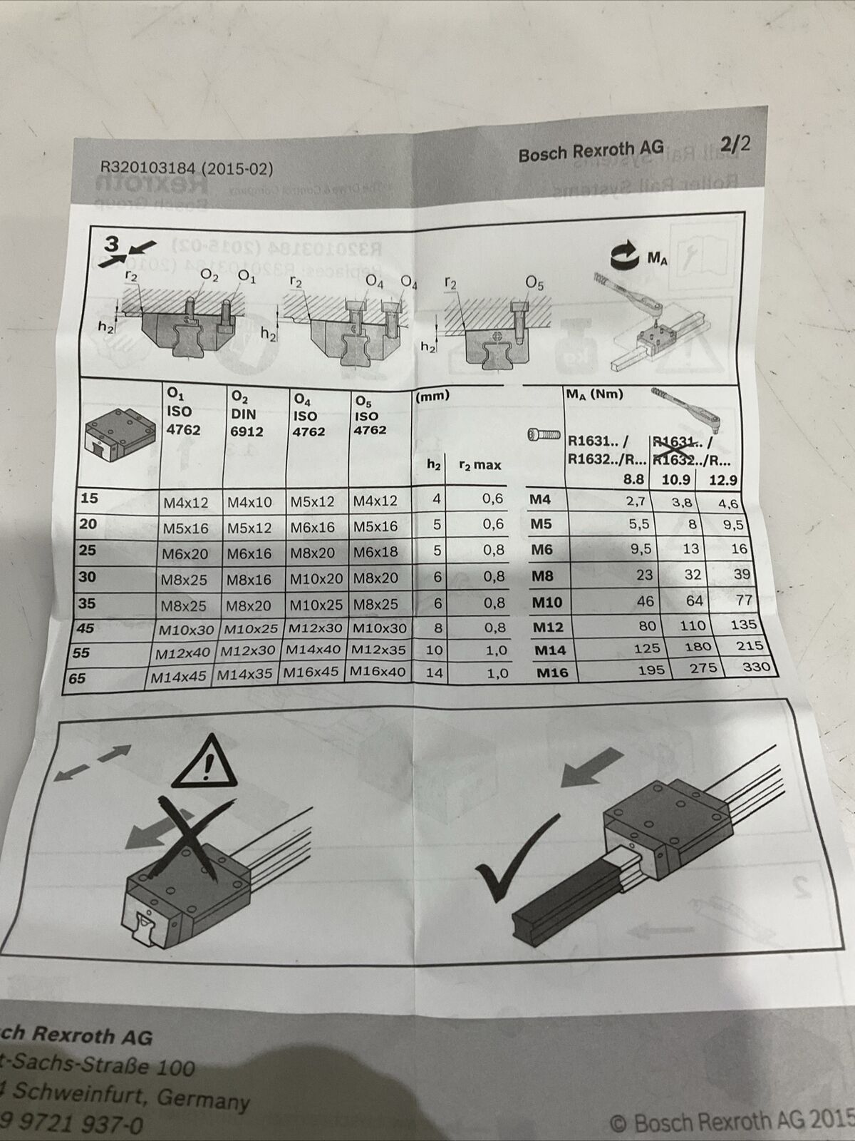 REXROTH R021M10691 LINEAR RUNNER BLOCK LOT OF 6 U3S