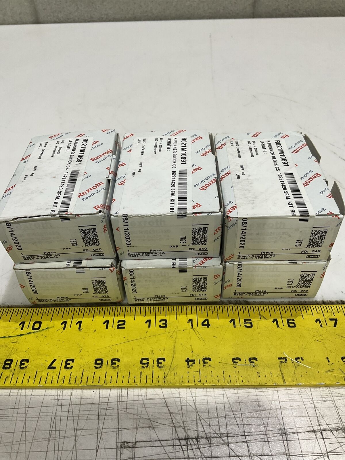 REXROTH R021M10691 LINEAR RUNNER BLOCK LOT OF 6 U3S