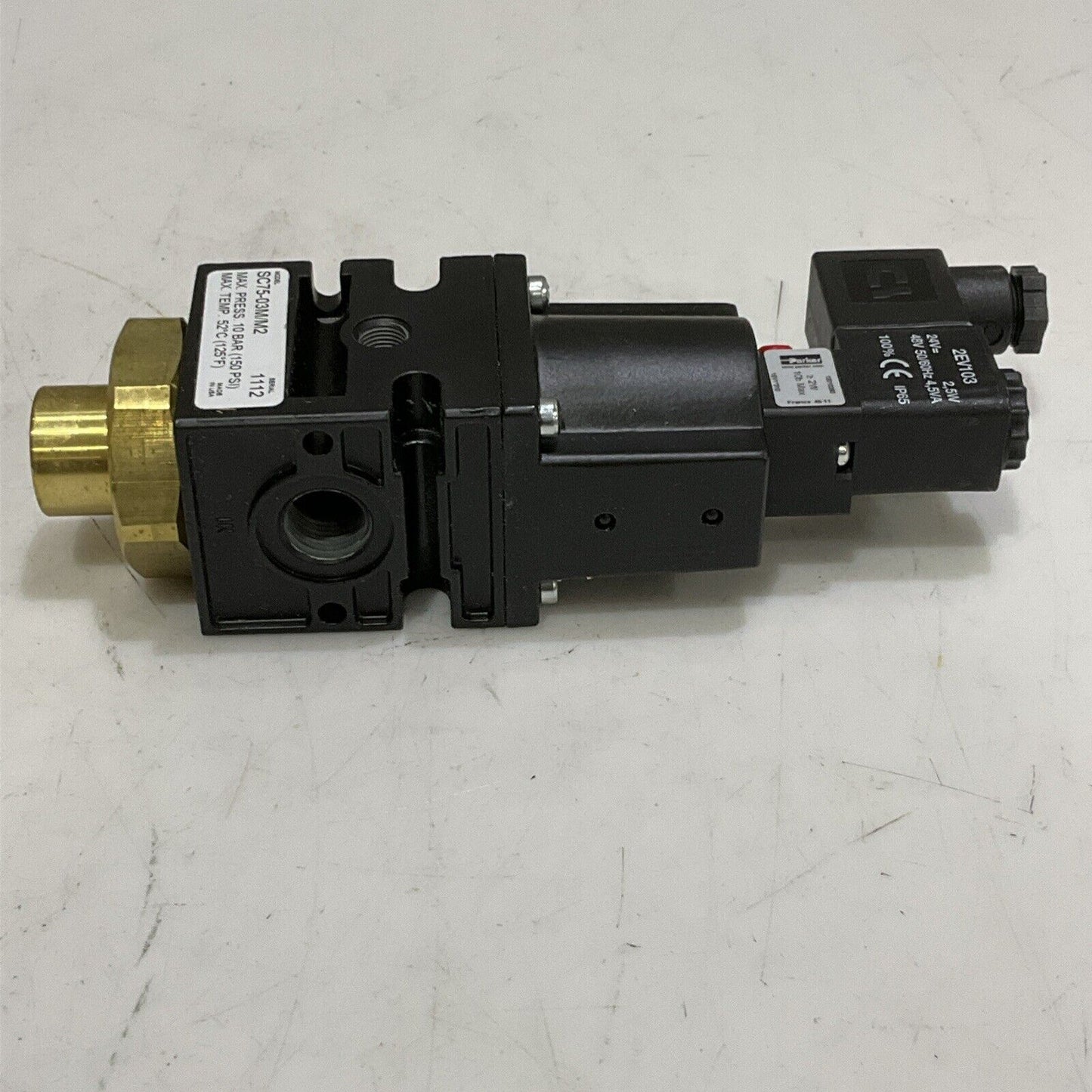 PARKER SC75-03M/M2 COMBINATION DUMP VALVE 145 PSI 3/8” SIZE U3S