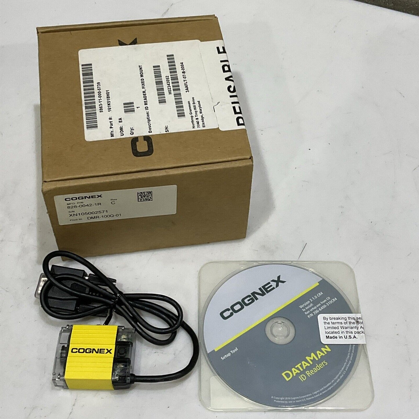 COGNEX 828-0042-1R FIXED MOUNT ID READER U3S