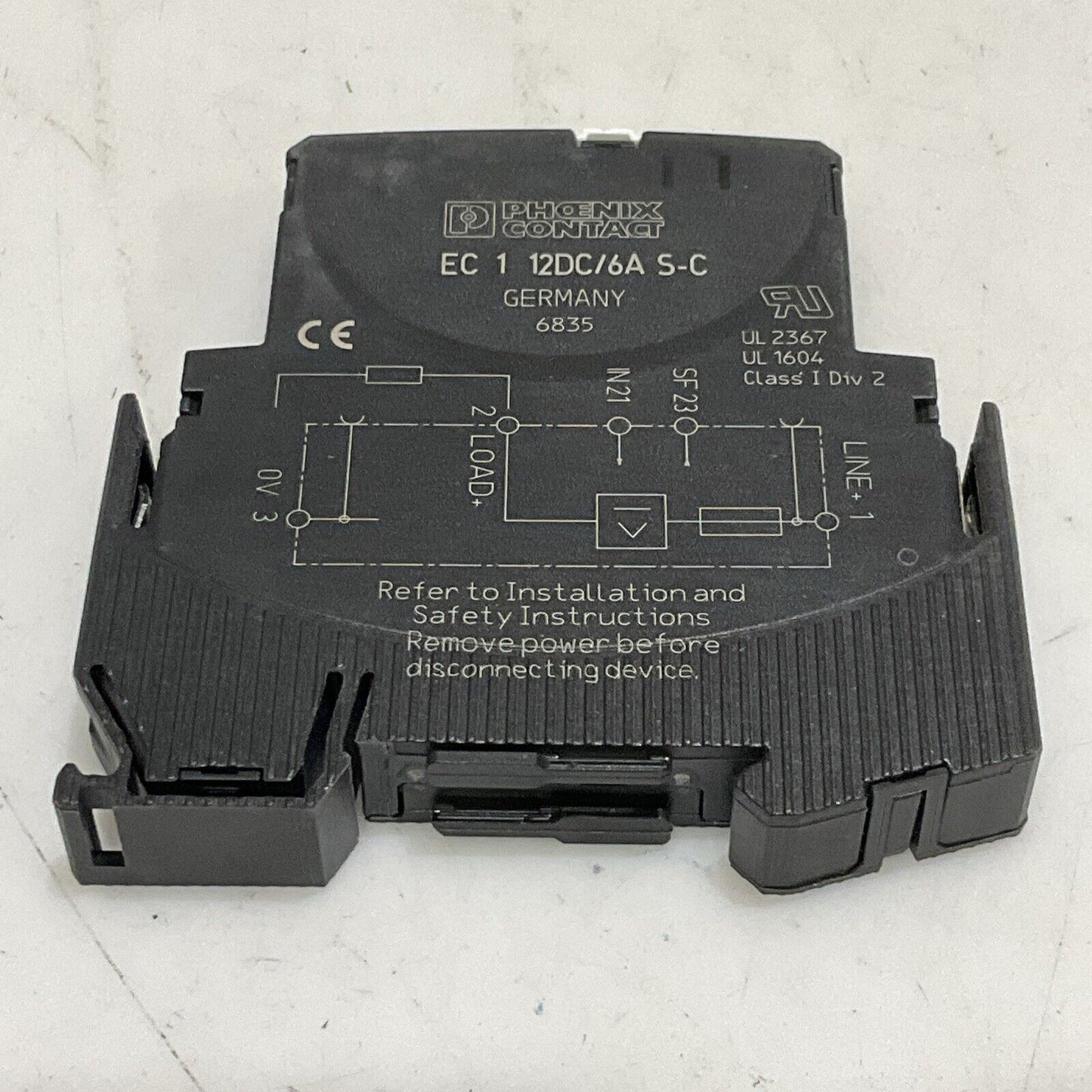PHOENIX CONTACT EC 1 12DC/6A S-C ELECTRIC CIRCUIT PROTECTOR G7T