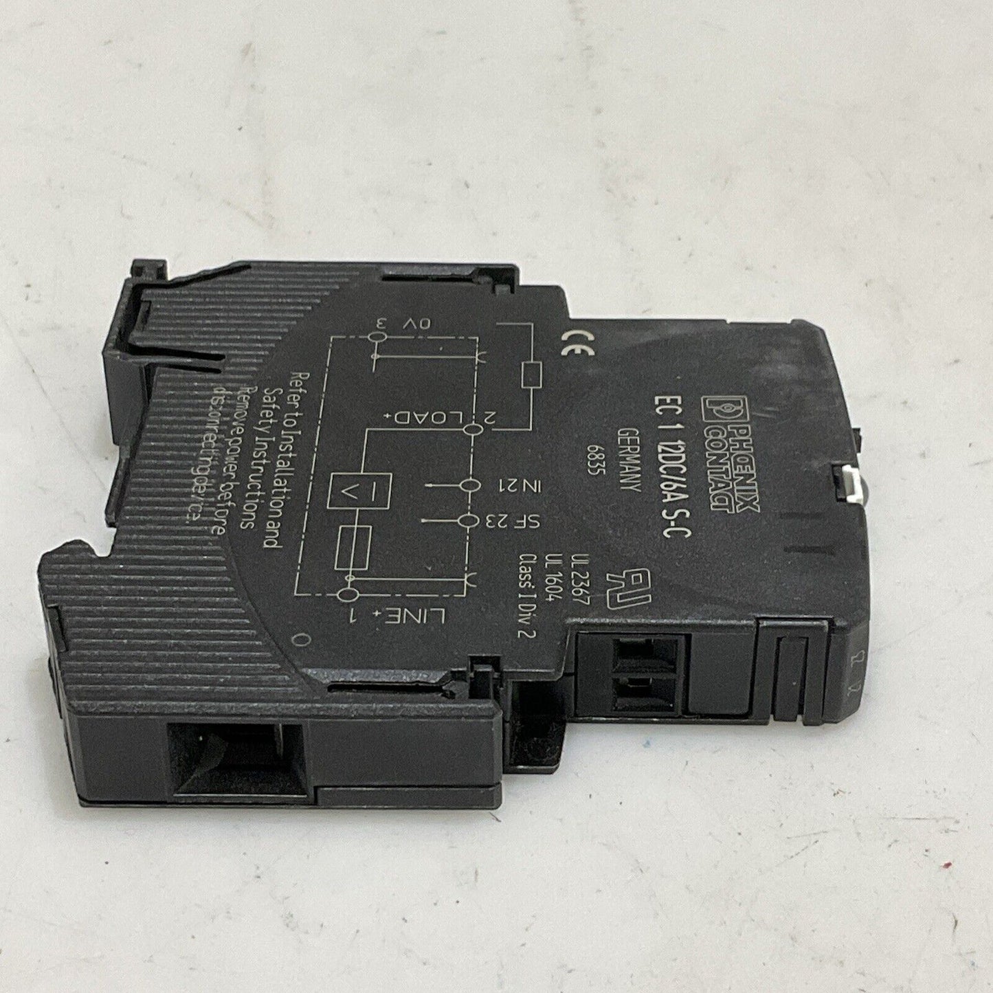 PHOENIX CONTACT EC 1 12DC/6A S-C ELECTRIC CIRCUIT PROTECTOR G7T