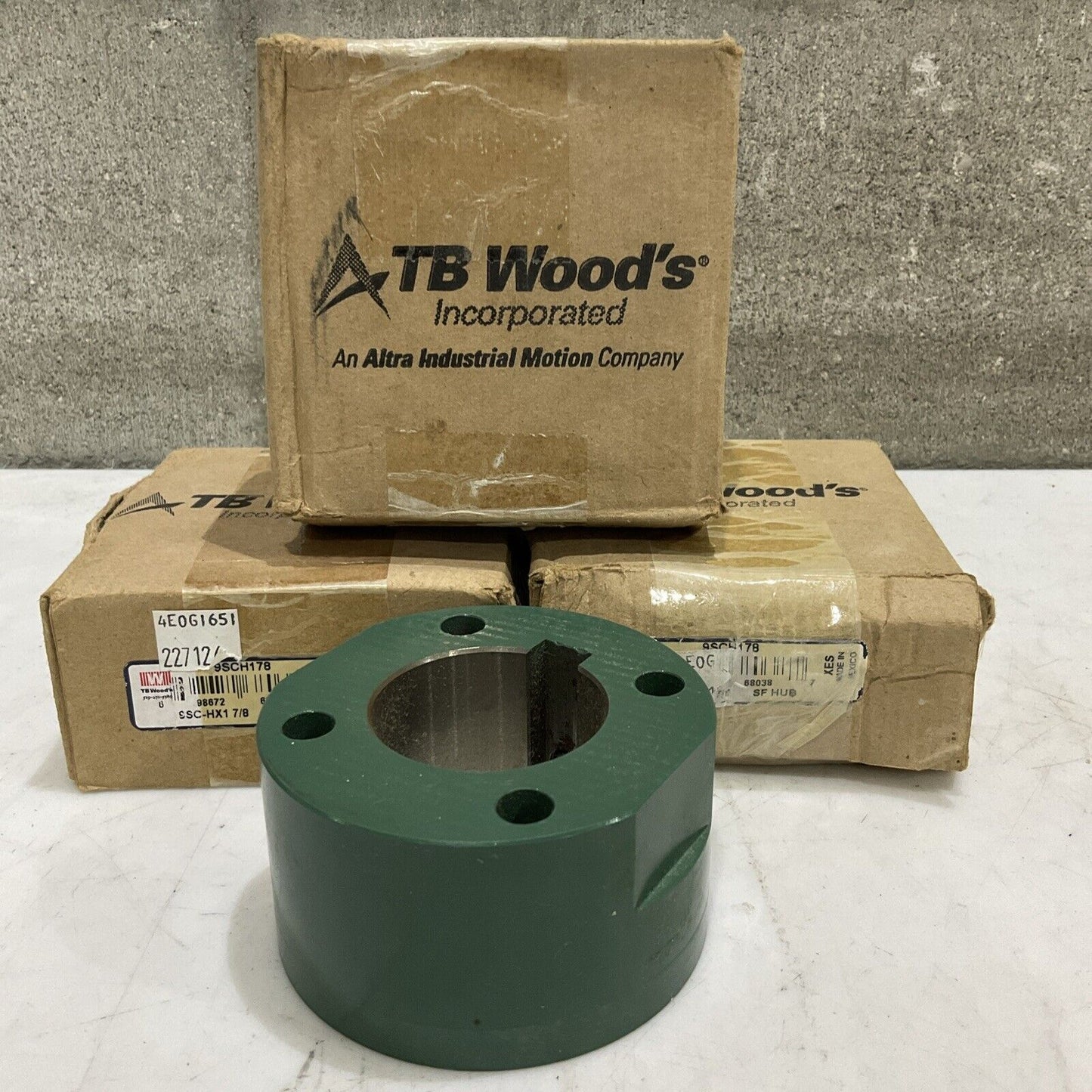 TB WOOD’S 9SCH178 9SC-HX1 7/8 COUPLING SPACER HUB LOT OF 3 G7T